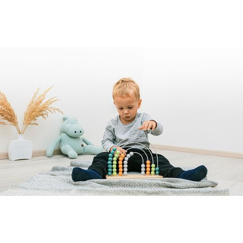 Zopa drvena edukativna igračka Rainbow Slike