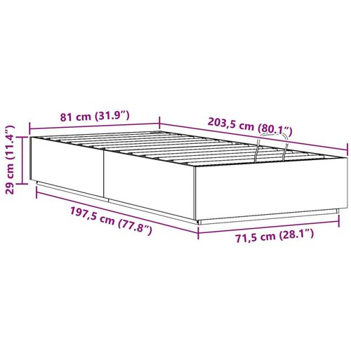  Otoman krevet s pohranom Bijeli 80 x 200 cm Masivna borovina - Bijeli 80 x 200 cm Slike