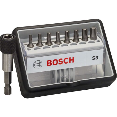 Bosch GRT VIJAČNIH NASTAVKOV 8+1 DELNA TORX BIT SET S3 XH ROBUST-LINE Slike