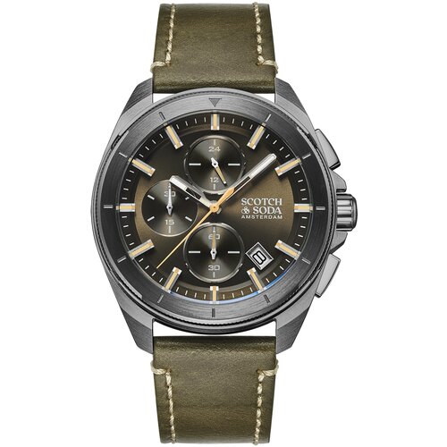 SCOTCH &amp;amp; SODA Mu&amp;scaron;ki sat SSM.109D, Kvarcni mehanizam, Maslinasto kući&amp;scaron;te, Maslinasti Slike