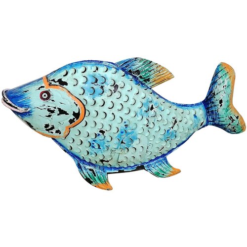 Signes Grimalt Kipci in figurice Svečnik Blue Fish Modra Cene