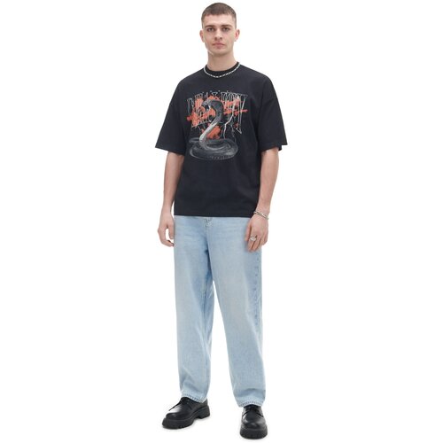 Cropp muška majica s printom - Crna  1340Z-99X Cijene