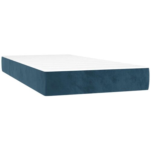 Box spring krevet s madracem tamnoplavi 90x190 cm bar&amp;scaron;unasti Slike