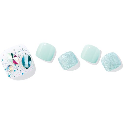 OHORA Semi Cured Gel Pedicure Strips P Azure nalepke za nohte za noge odtenek PP-016 1 kos Slike