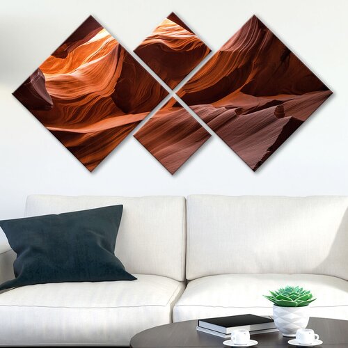 Wallity slika 4MDF3286677, 60x115 cm, 4 dela Cene