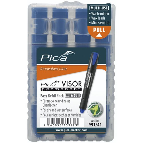 Pica - Marker VISOR permanent Ersatzminen -Sets, blau Slike