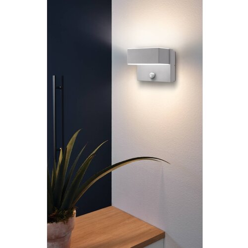 Eglo azzinano spoljna zidna lampa/2, led, 2x5,6w, sa senzorom, čelik/srebrna Cene
