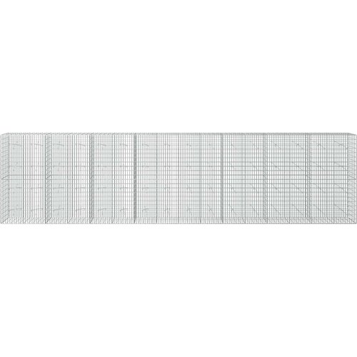  Gabion s žicom debljine 5 mm i mrežom 5x10 cm 800x20x200 cm Slike