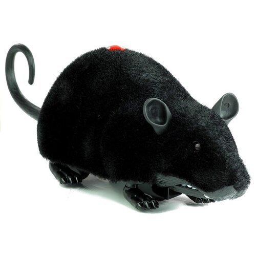  Big RC Mouse Toy Wheels Black - Make a Prank Slike