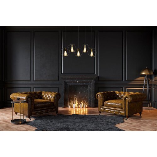 Toolight lampa viseća APP1133-5CP black gold Slike