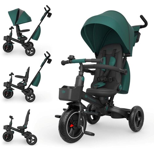 Kinderkraft tricikel SPINSTEP 2 PLUS, zelen Cene