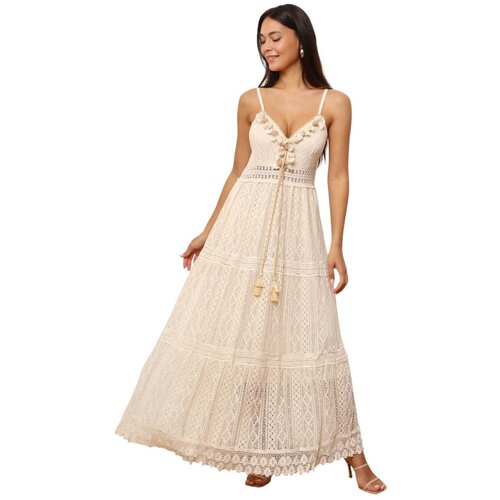 La Modeuse Dolge obleke 75203_P177656 Bež Slike
