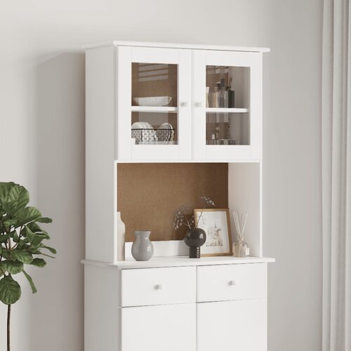vidaXL Gornji dio za komodu ALTA bijeli 77x30x92 cm masivna borovina Cijene