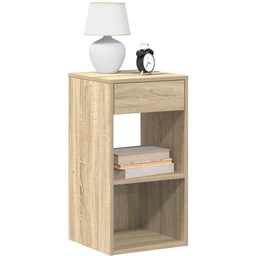 Furnova Nočne omarice s predalom 2 kosa sonoma hrast 35x34x66,5 cm, (21927344) Slike