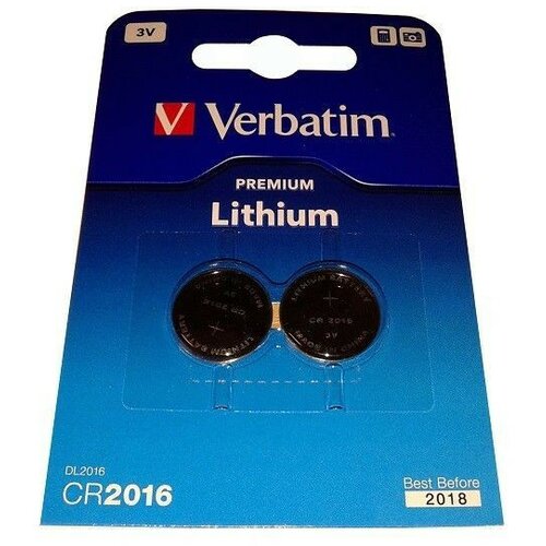 Verbatim CR2016 litijumsaka baterija 2 komada 49934 ( CR2016V/Z ) Cene