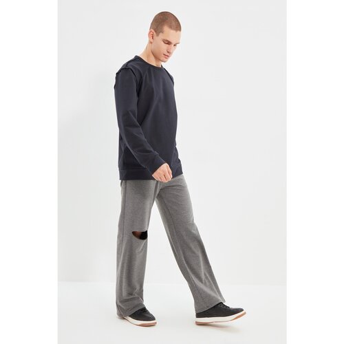 Trendyol anthracite men's relaxed fit wide leg sweatpants Cene