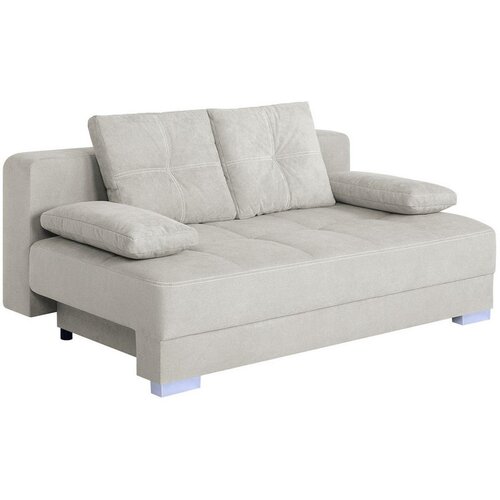 P & B ZOFA S POSTELJNO FUNKCIJO, krem barve tekstil, leseni material Cene