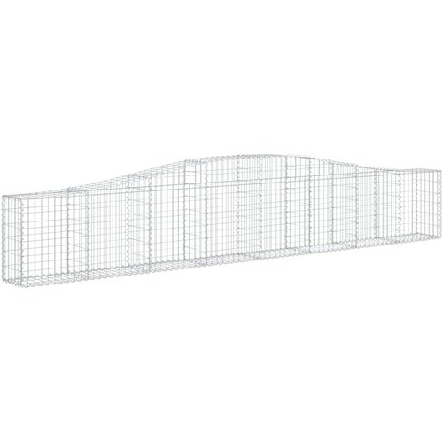  Lučne gabionske ko&amp;scaron;are 25 kom 400x30x60/80 cm pocinčano željezo Slike