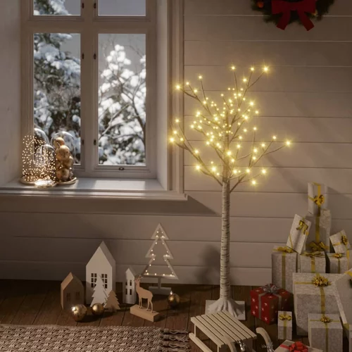  Božićno drvce sa 120 LED žarulja 1,2 m toplo bijelo izgled vrbe