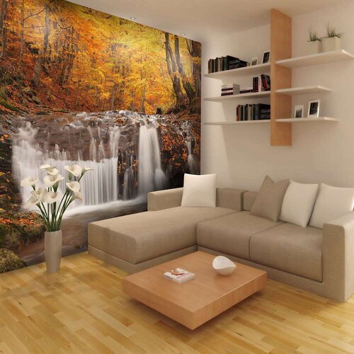 Tapeta - Autumn landscape : waterfall in forest 250x193 Slike