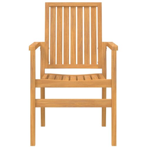  5-dijelni vrtni blagovaonski set od masivne tikovine Smeđa Dužina stola 180 cm Slike