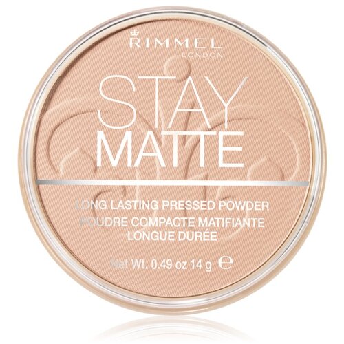 Rimmel London Stay Matte dolgoobstojen kompakten puder 14 g odtenek 003 Peach Glow Cene