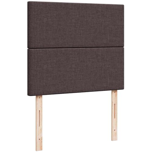 VidaXL okvir za krevet s madraca tamnosmeđi 120x190 cm od tkanine Slike