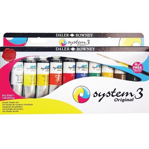 Daler Rowny Akrilne barve,System3, Studio 10x37 ml, (20615085) Slike