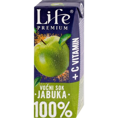 Nectar voćni sok life premium jabuka sa vitaminom c 200ml Slike