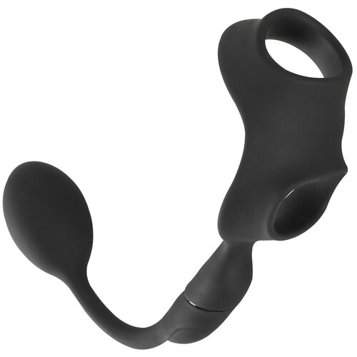 Rebel Cock Ring with RC Butt Plug Black Cijene