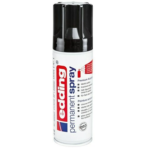 Edding Sprej Permanent (Duboko crne boje, 200 ml) Slike
