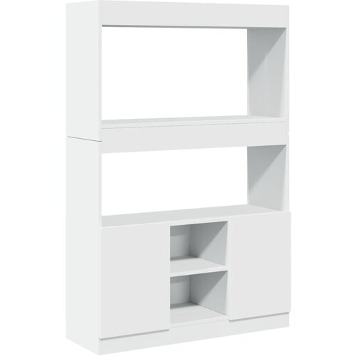 Maison Chic Visoka omara - Komoda - Predalnik bela 92x33x140 cm inženirski les, (21718738) Slike