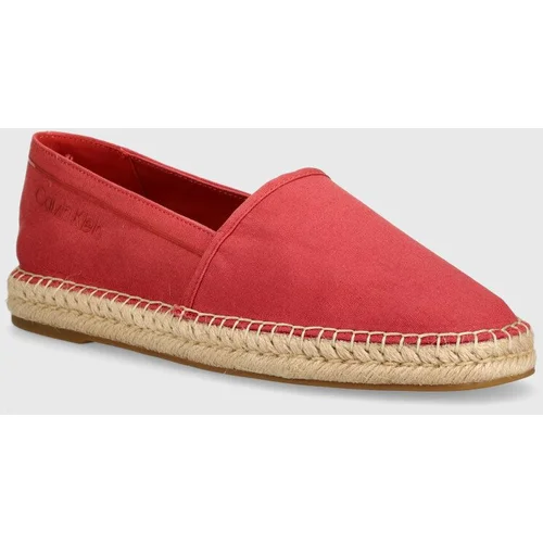 Calvin Klein Espadrile ESPADRILLE CV rdeča barva, HM0HM00539