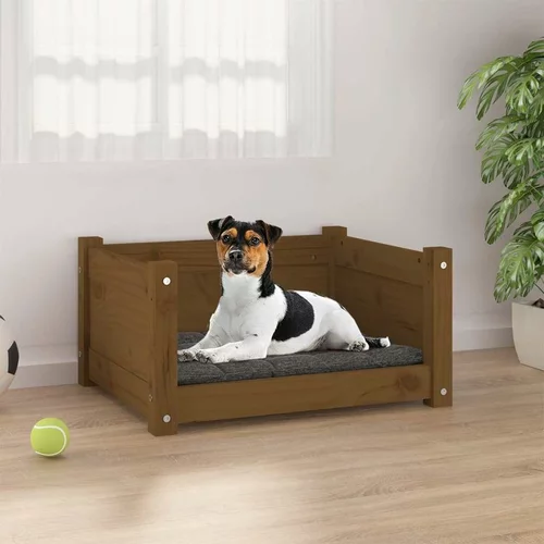  krevet za pse boja meda 75 5x55 5x28 cm od masivne borovine
