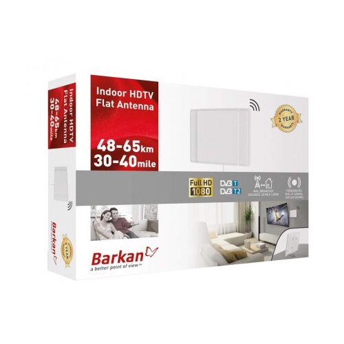 Barkan AF40P.W indoor hdtv flat tv antenna 65 km Slike