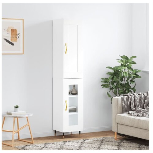 vidaXL Visoka komoda bijeli 34 5x34x180 cm od konstruiranog drva Cijene