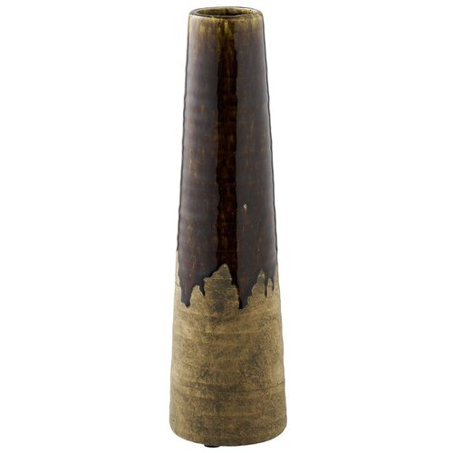 House Nordic Rjava keramična visoka vaza (vi&scaron;ina 39 cm) &ndash; Cene