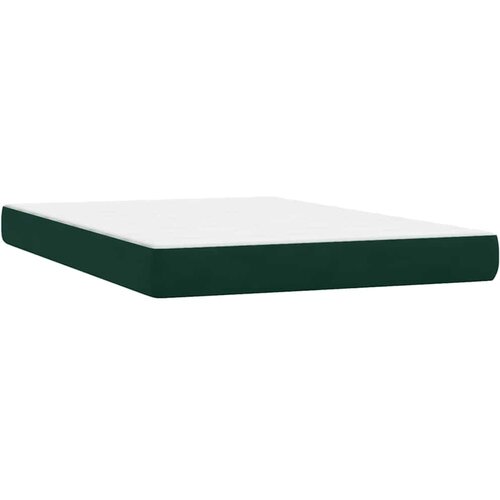 Box Spring krevet s madracem tamno zeleni 160x220 cm bar&amp;scaron;un Slike