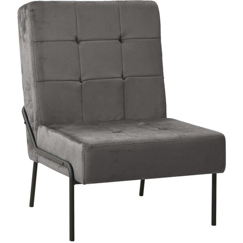 VidaXL Stol za spro&amp;scaron;čanje 65x79x87 cm temno siv žamet, (21825041) Slike