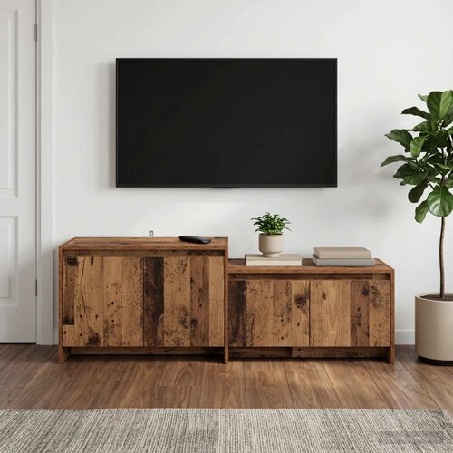  TV komoda 147 x 35 x 50 cm Staro drvo Prerađeno drvo - Staro drvo Cijene