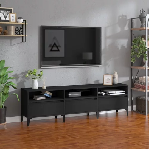 vidaXL TV omarica črna 150x30x44,5 cm inženirski les