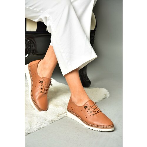 Fox Shoes P555508103 Tan Genuine Leather Women's Shoe Slike