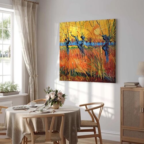  Slika - Vincent van Gogh – Willows at Sunset 40x40 Akustična Cene