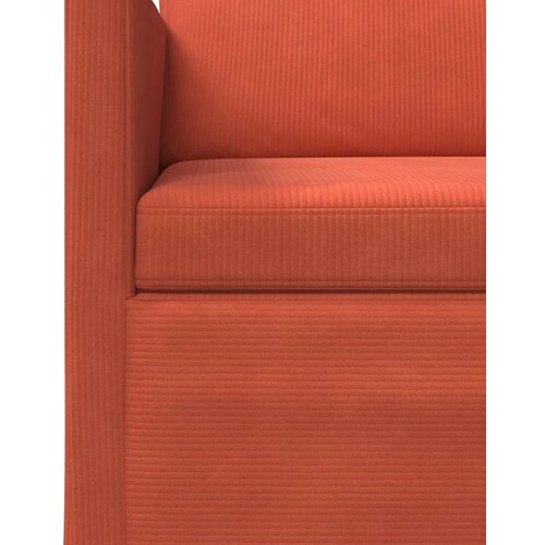  Set sofe 2 pcs Crvena narančasta Kordura tekstil - Crvena narančasta 1-Sjedalo + 2-Sjedalo (120 cm) Slike