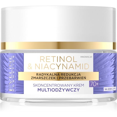 Eveline Cosmetics Retinol &amp;amp; Niacynamid hranilna dnevna krema 70+ SPF 20 50 ml Slike