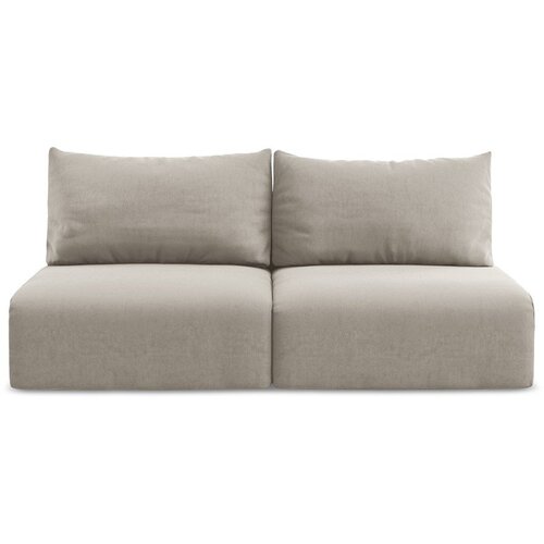 Makamii Smeđe-siva baršunasti sklopiva/s prostorom za odlaganje sofa 216 cm Kalena – Cene