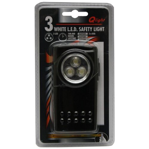 QLIGHT Baterijska kovinska 3 LED svetilka 3xAAA Slike