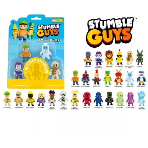 Stumble guys Stumble Guys: Mini figura 3D, serija 1 - 5 kosov, različni Cene