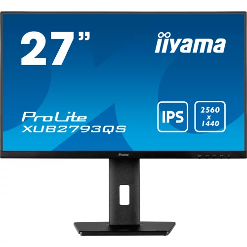 Iiyama 27i ete ips-panel ultra slim line 2560x1440 wqhd - flat screen - ips - XUB2793QS-B1 monitor