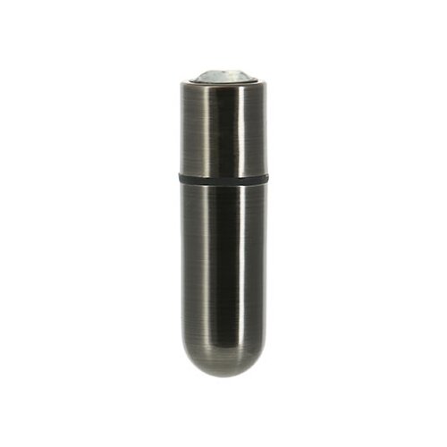PowerBullet Mini bullet vibrator s kristalom - First Class 9 Function, Gun Metal Slike